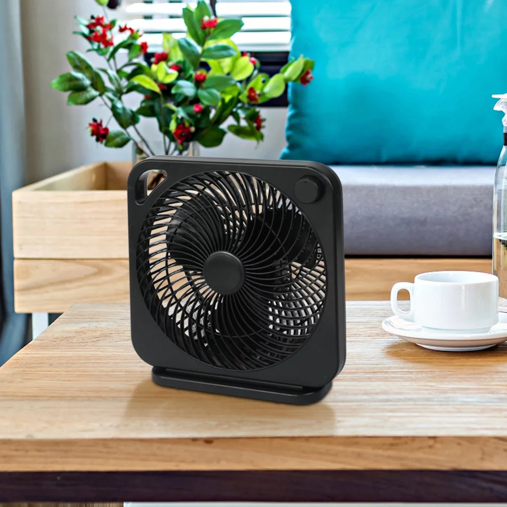 9 inch Box Fan, 3 Speeds, Black S70123