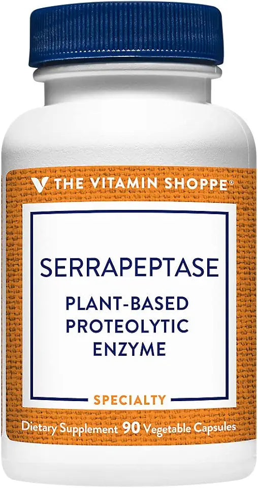 Serrapeptase 344MG Plant-Based Proteolytic Enzyme 90 Veggie Capsules Y5954