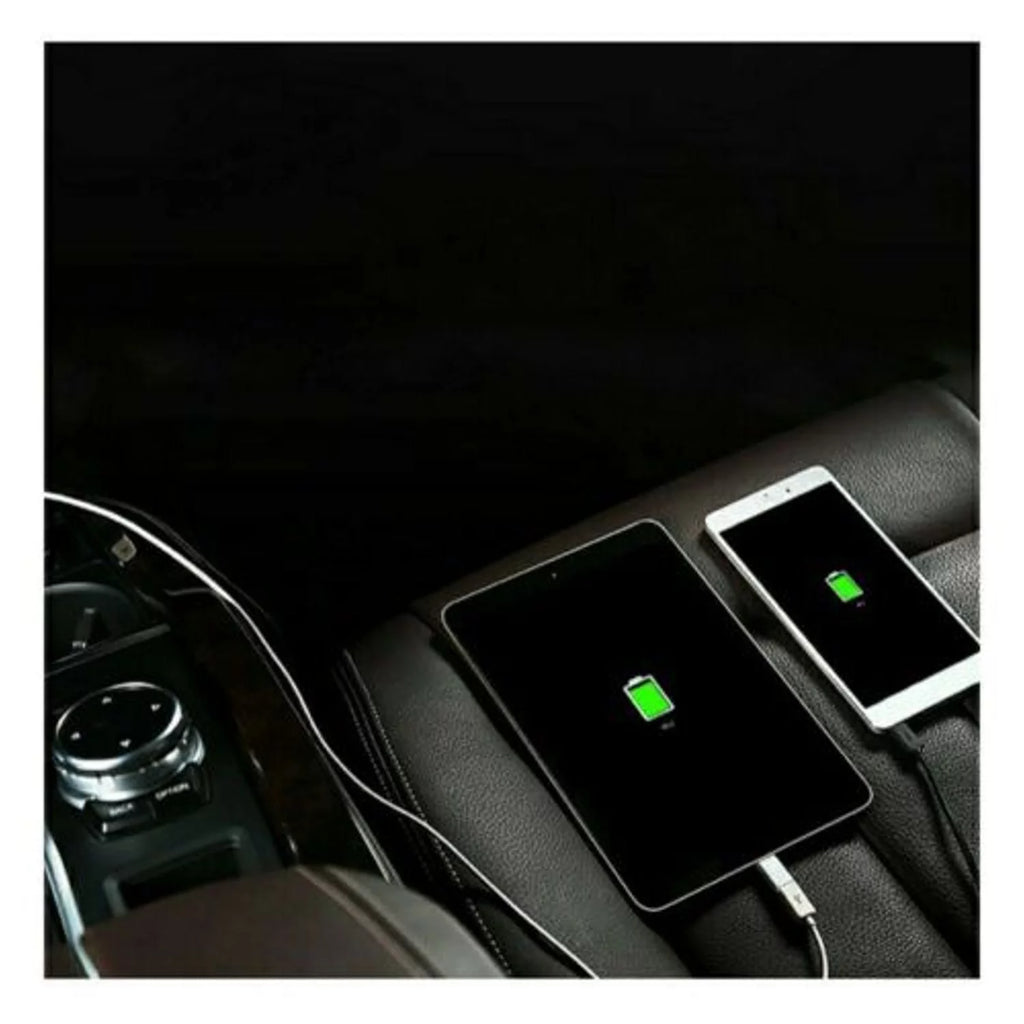 Backseat Car Charger, 4 USB Ports (2pk) M76513