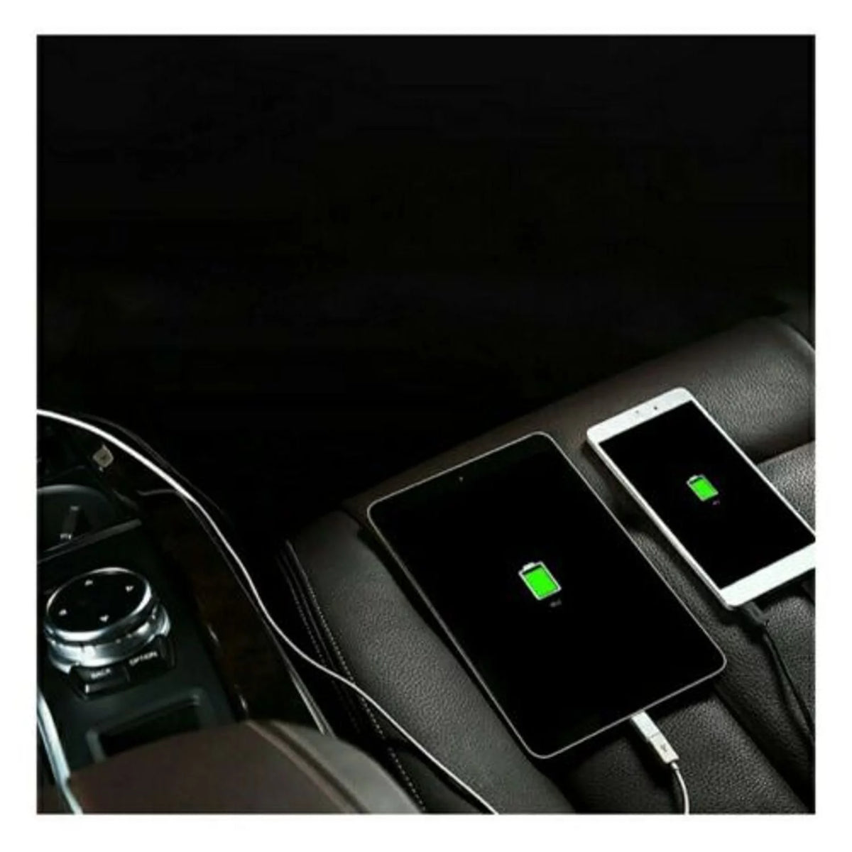 Backseat Car Charger, 4 USB Ports (2pk) M76513
