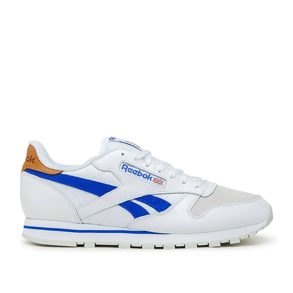 White Blue Leather Sneakers B379