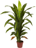 Silk Plant with Stand, 57-Inch, Green O864