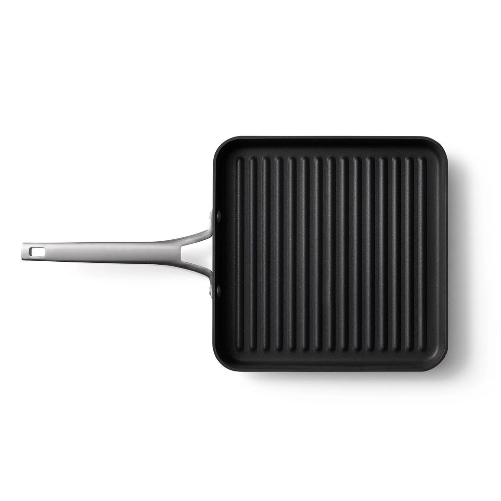 Black 11-Inch Nonstick Square Grill Pan I312