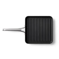 Black 11-Inch Nonstick Square Grill Pan I312