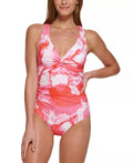 Tie-Dye Strappy-Back One-Piece Swimsuit A55150