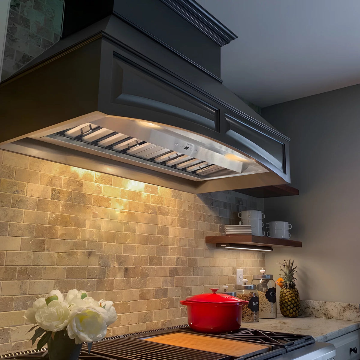30 Inch Stainless Steel Ducted Range Hood Insert, 600 CFM W96782