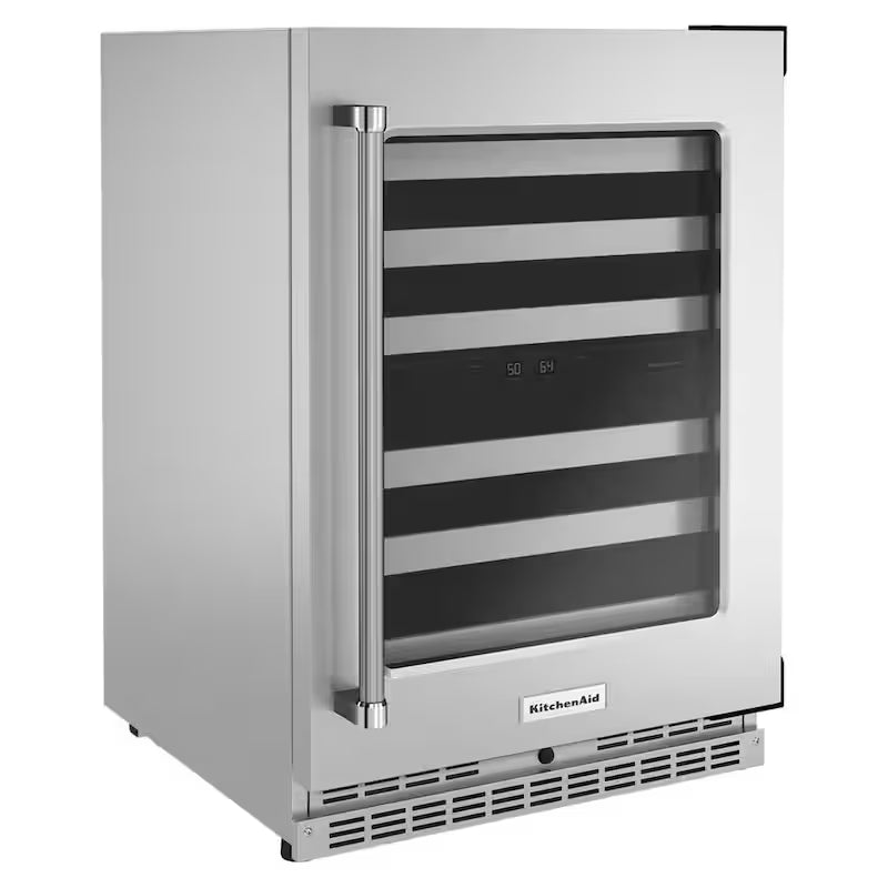 46-Bottle Built-In Undercounter Wine Cooler in Stainless Steel Y8176