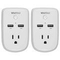 White Wi-Fi Outlet with Timers 2 Pack C905348