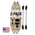 2 Pack Tan Fishing Kayak with Paddles F930860