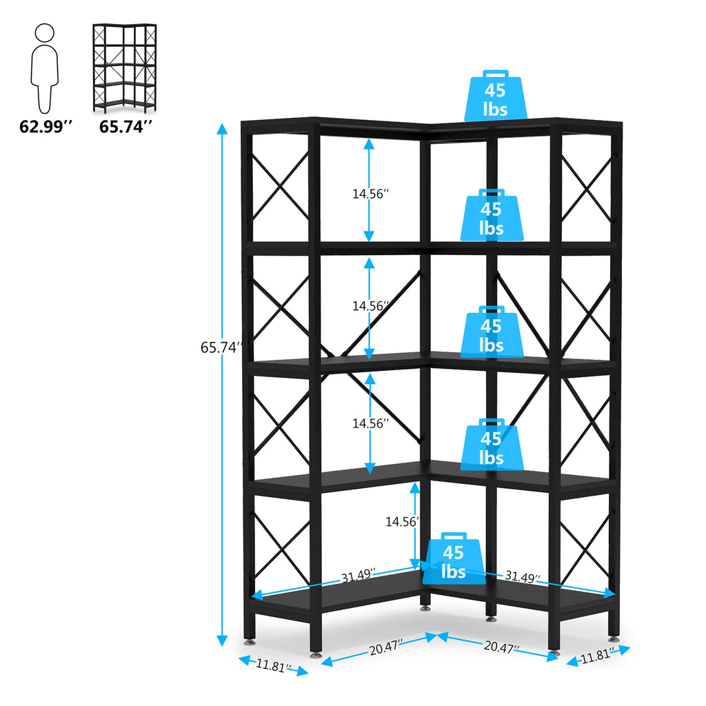 5-Tier Corner Bookshelf Y131117