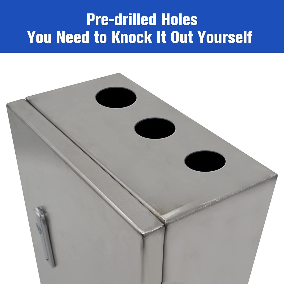 304 Stainless Steel IP65 Waterproof Junction Box with Lock P44094