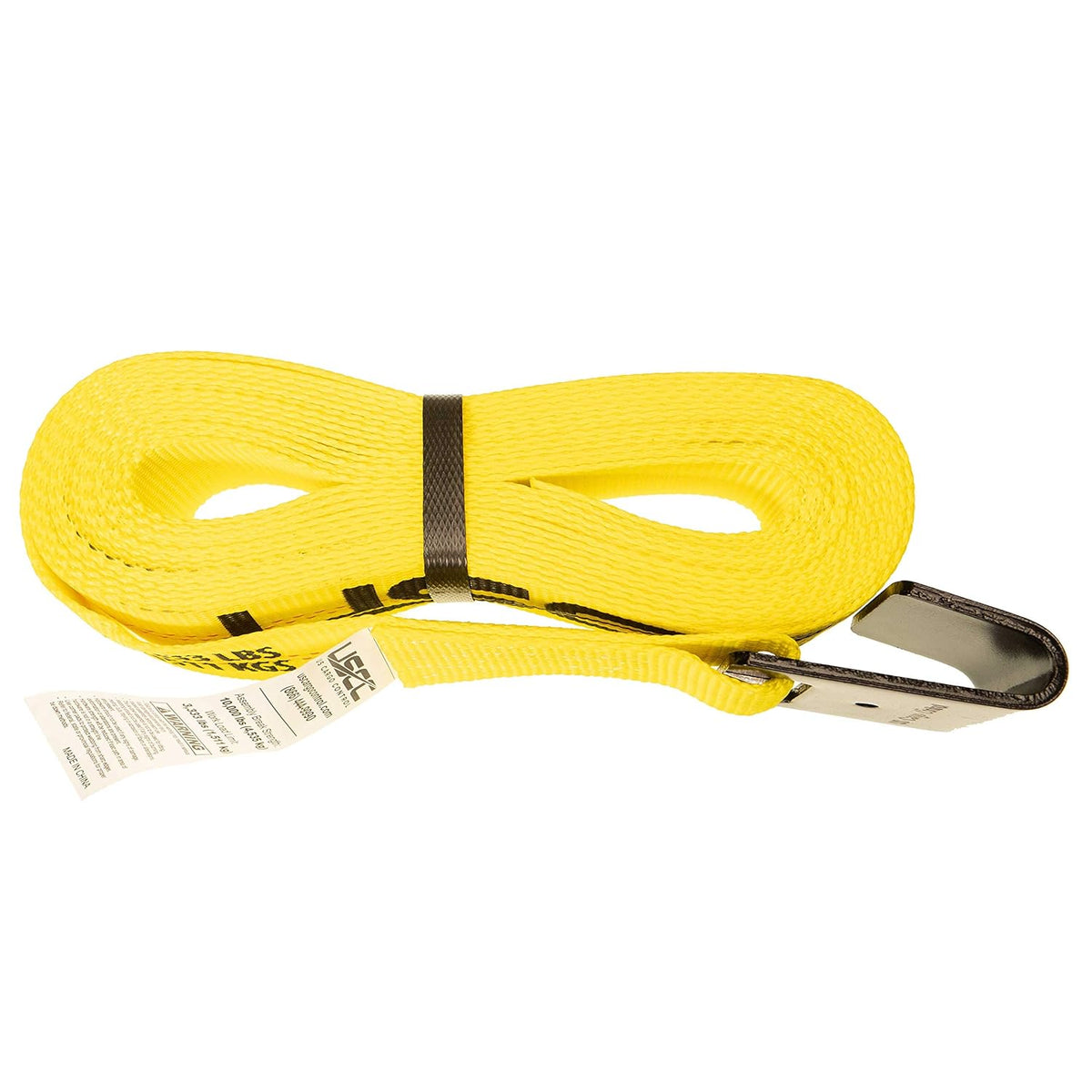 2 Pack 25 Foot Long 2 Inch Wide Replacement Strap with Black Flat Hook M765555