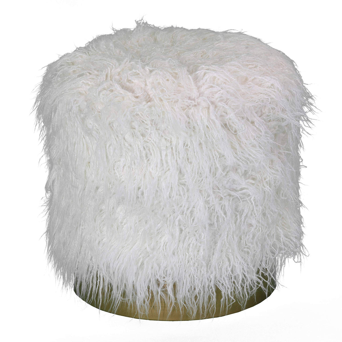 White Cylindrical Ottoman Q95272