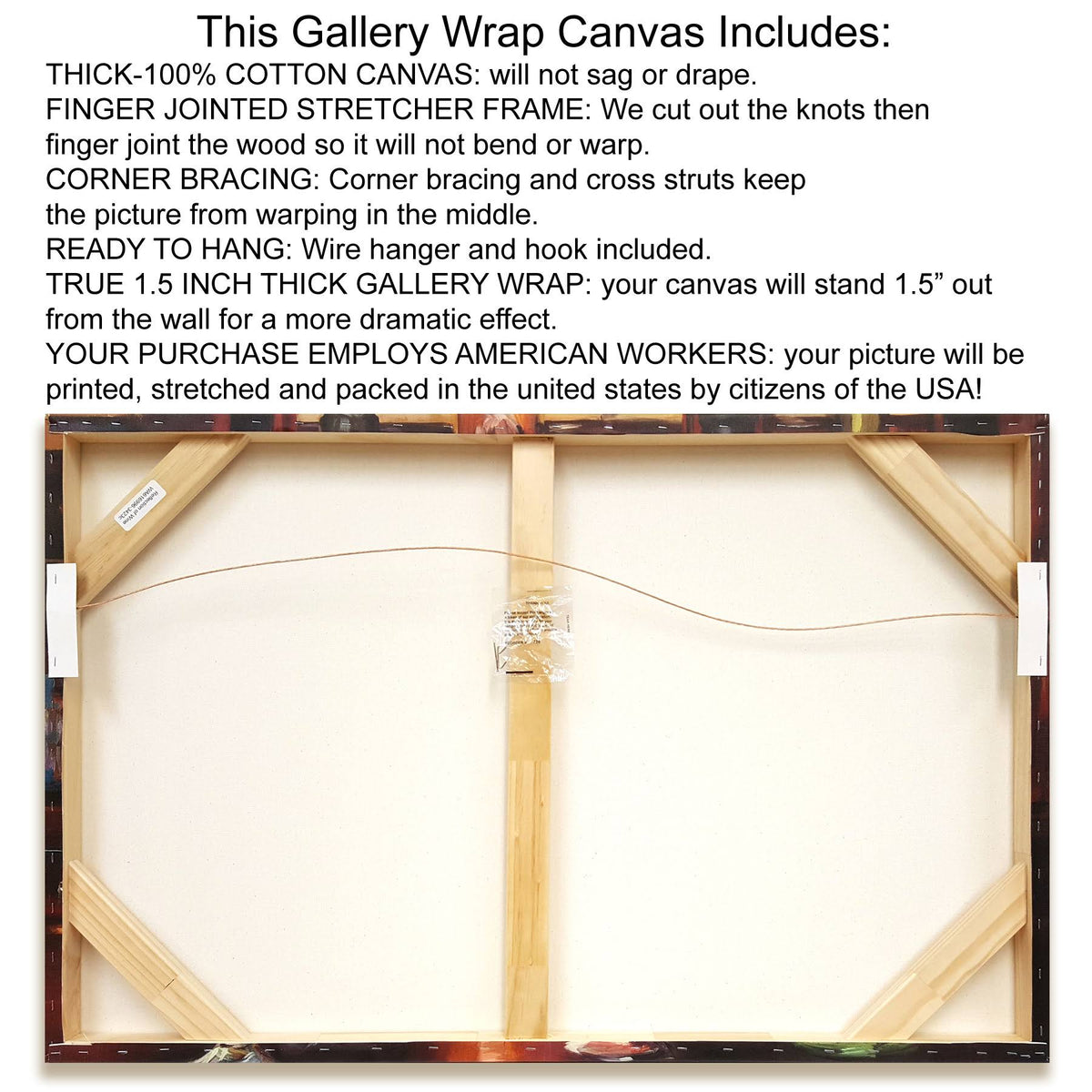 White Angel Wings Giclee Print on Gallery Wrap Canvas 25x22 x 28 L656893
