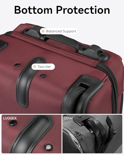 Black 16 Inch Soft Sided Underseat Carry On Luggage with Wheels Q4858