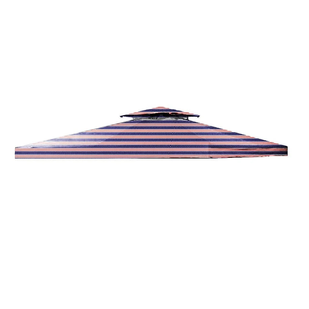 10 x 10 Two-Tiered Replacement Gazebo Canopy Top Cover D270848