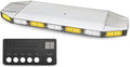 LED Rooftop Emergency Warning Strobe Light Bar Amber White A7704