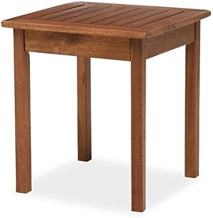 Eucalyptus Wood Side Table Q374617