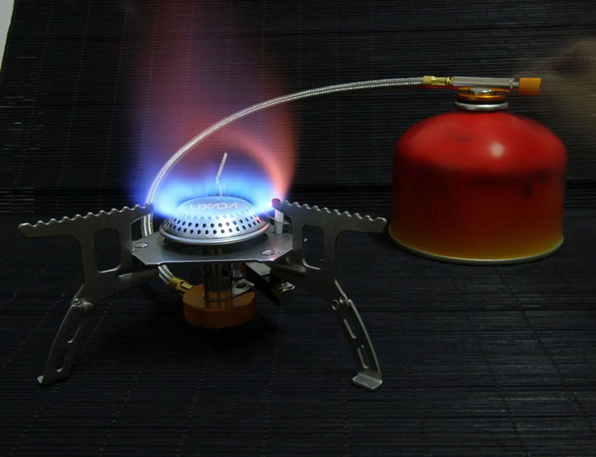Camping Foldable Gas Set with Gas Conversion Head Adapter L18924