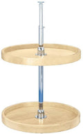 28x22 Wood Full Circle Lazy Susan 2-Shelf J702885
