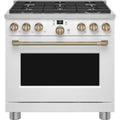 Matte White 6 Burner Dual Fuel Range C881