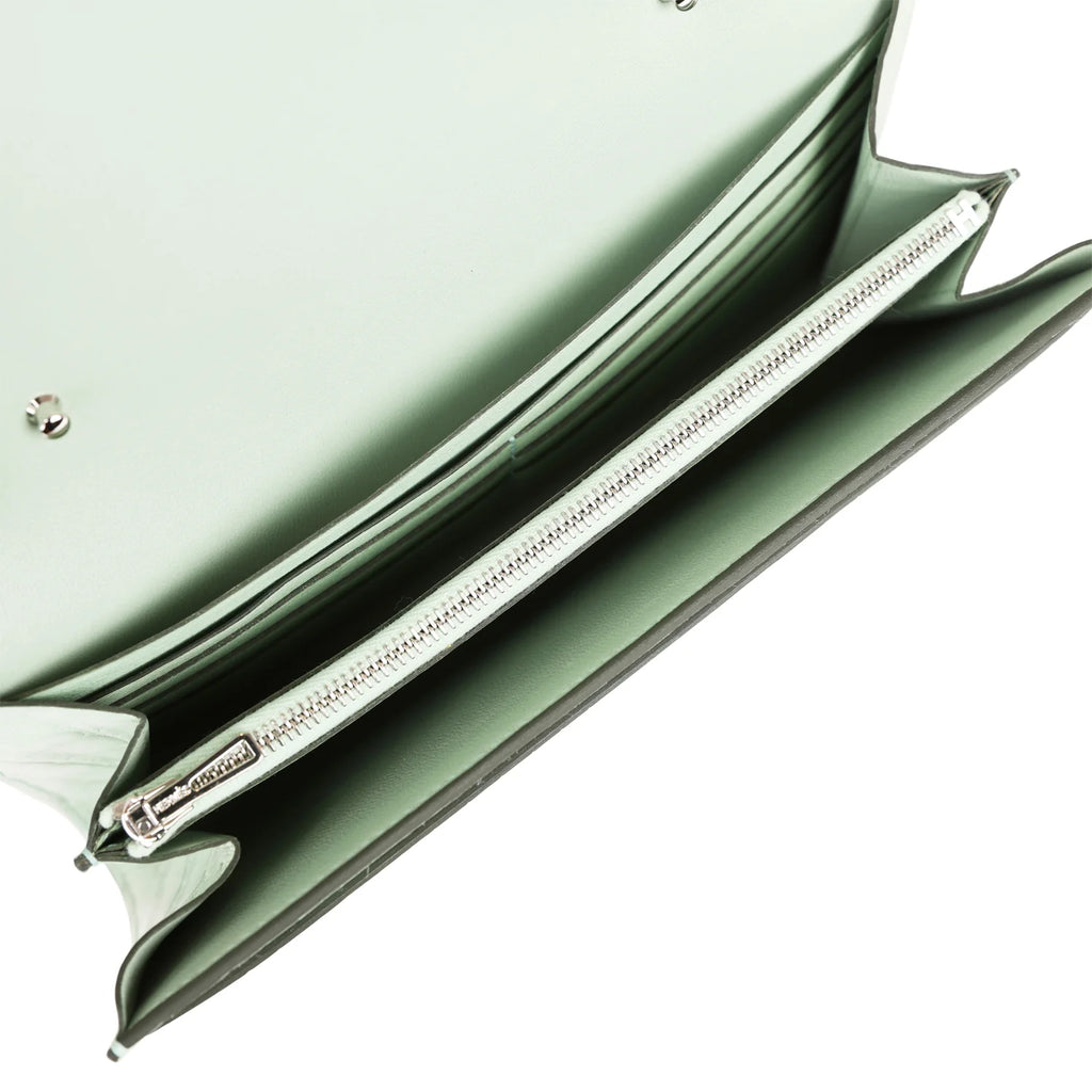 Vert D'eau Matte Alligator Wallet F53856