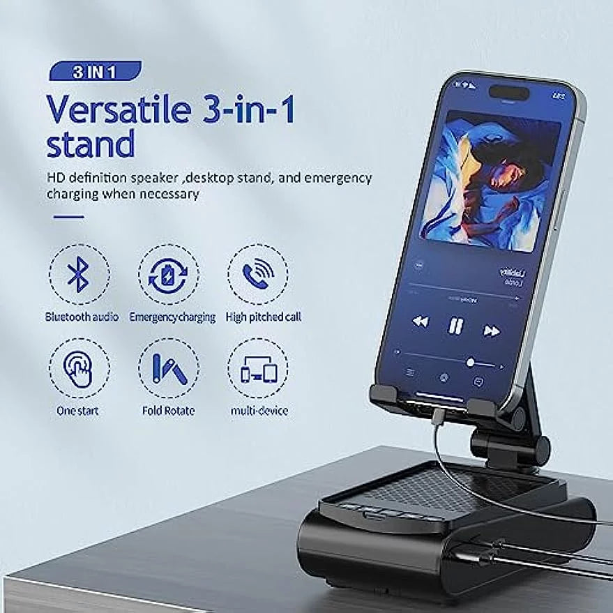 Cell Phone Stand with Wireless Bluetooth Speaker O984108