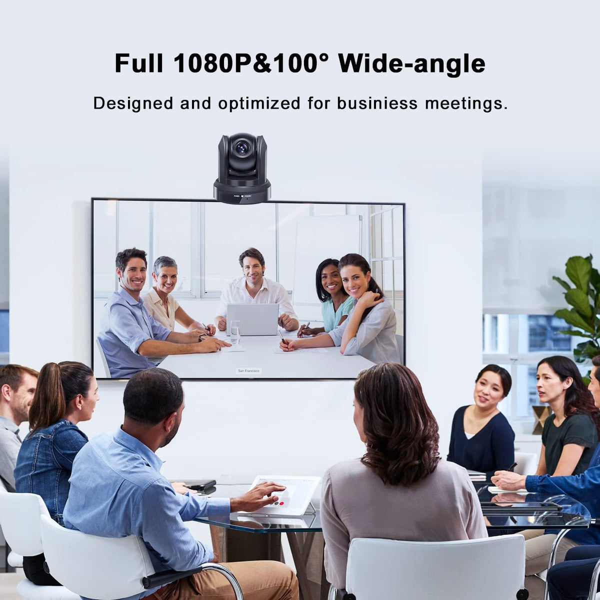 1080P Wide Angle USB PTZ Camera T619716