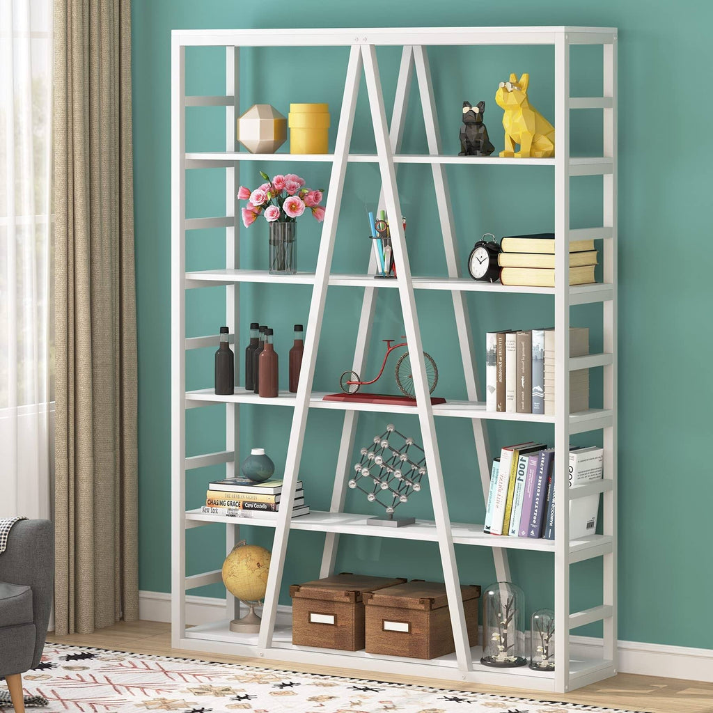 White Open Bookshelf Y63194