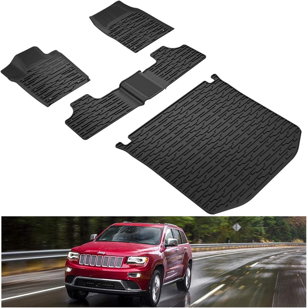 Black Rear Cargo Mat Liner Trunk Mats, 1 Pcs V889