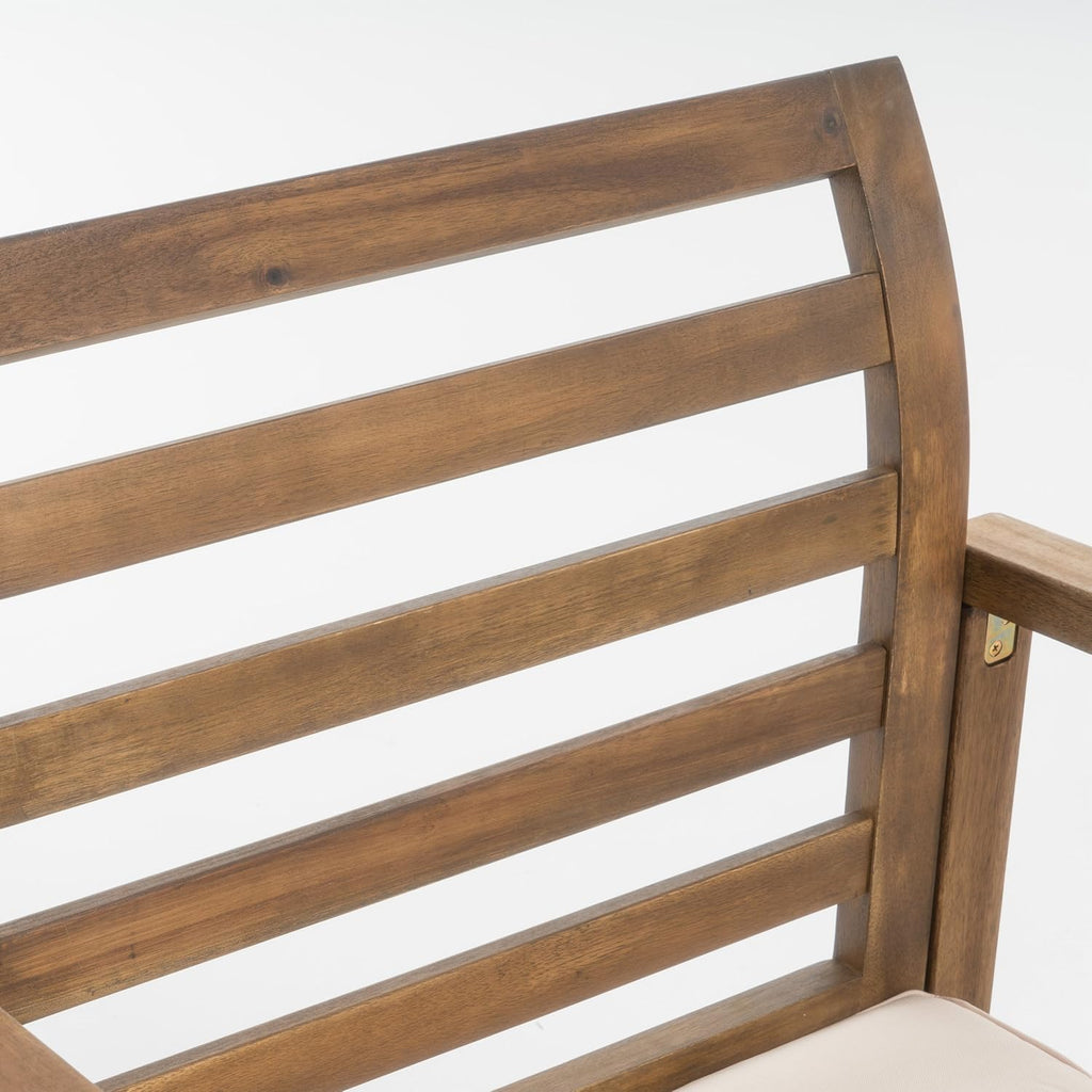 Acacia Wood Club Chairs 2-Pcs Set L165824