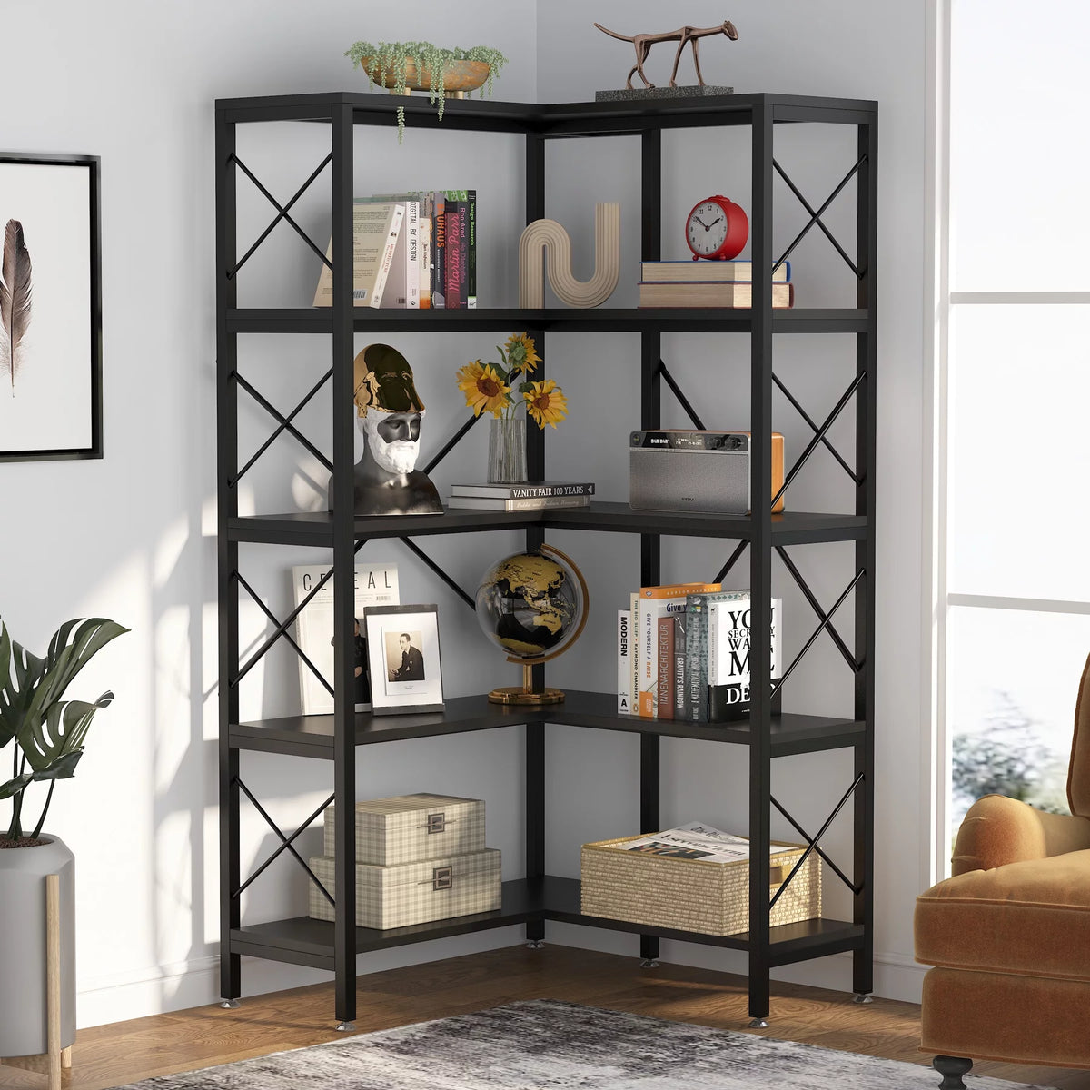 5-Tier Corner Bookshelf Y131117