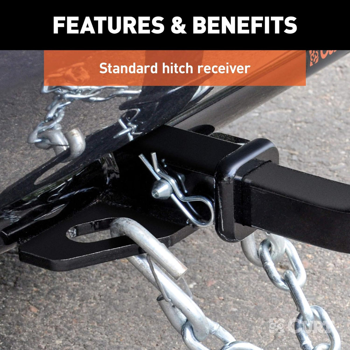 Class 2 Trailer Hitch with Ball Mount, 1-1/4-Inch Receiver U15457
