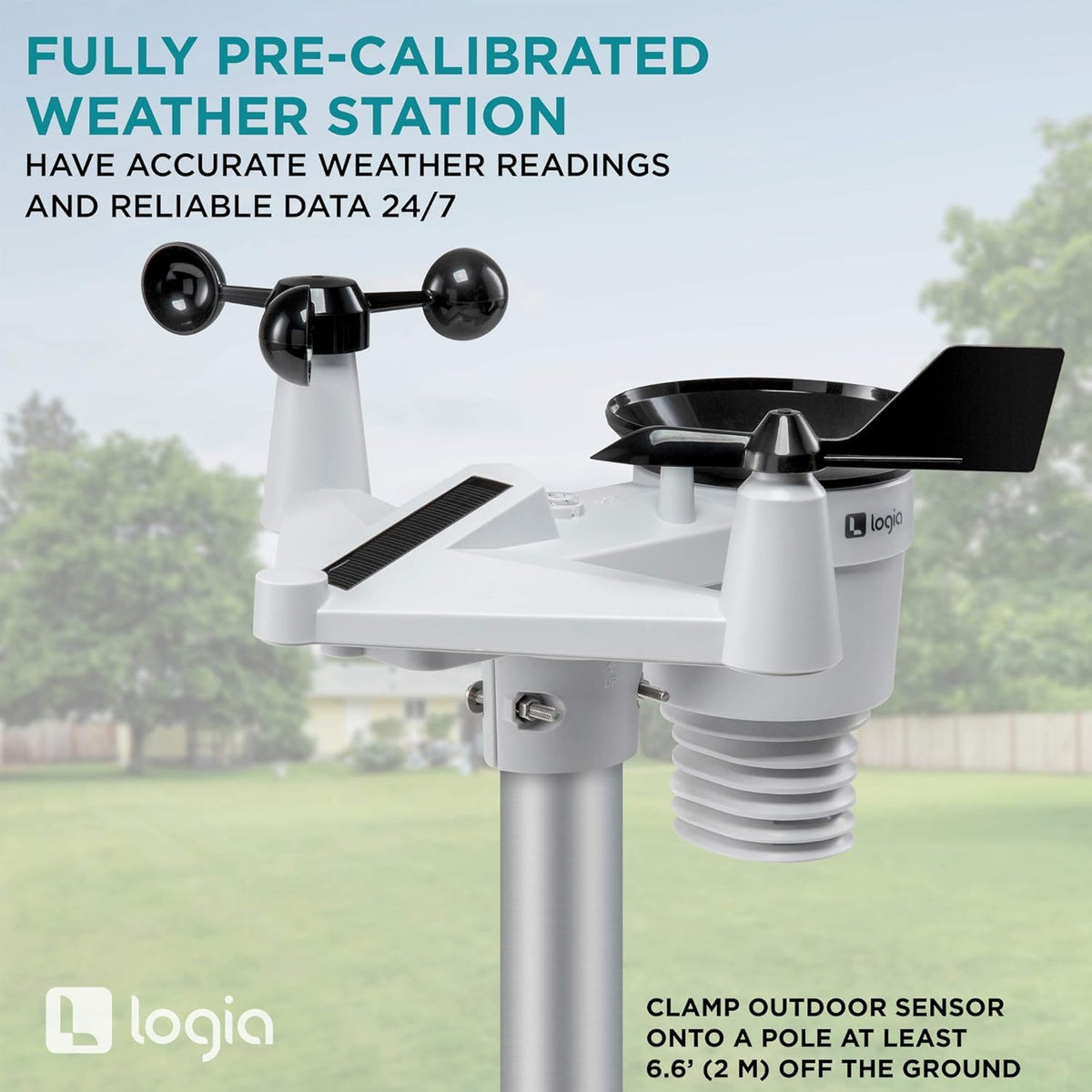 5-in-1 Wi-Fi Weather Station with Solar M7874