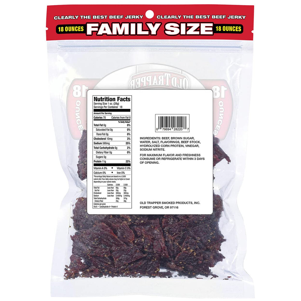 Peppered Beef Jerky 18 Ounce T223