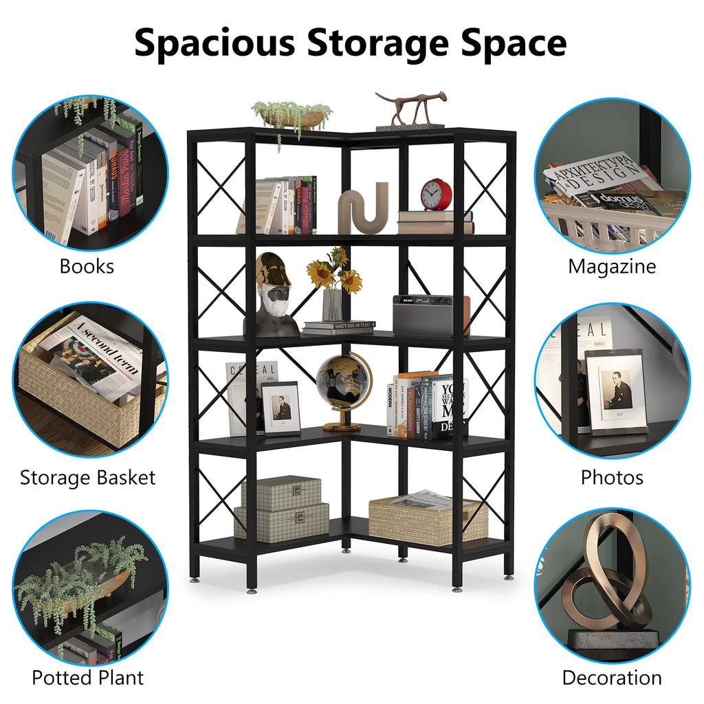 5-Tier Corner Bookshelf Y131117