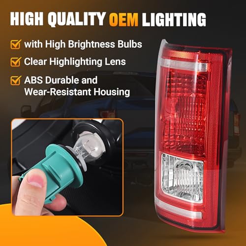 Tail Lights Assembly with Bulb and Harness W588