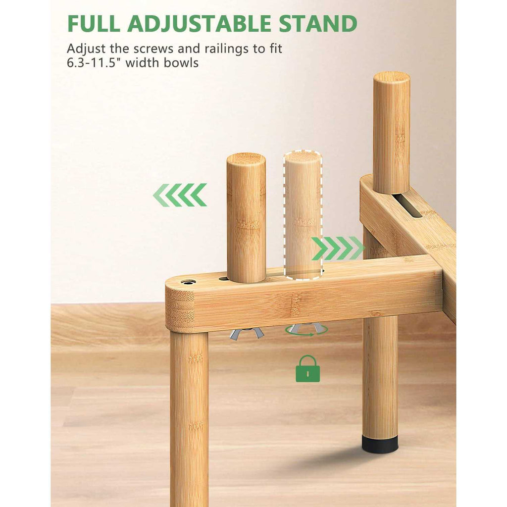Adjustable Elevated Dog Bowl Stand L6302