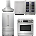 36 Gas Range, Range Hood, Refrigerator, Dishwasher, Wine Cooler T95966