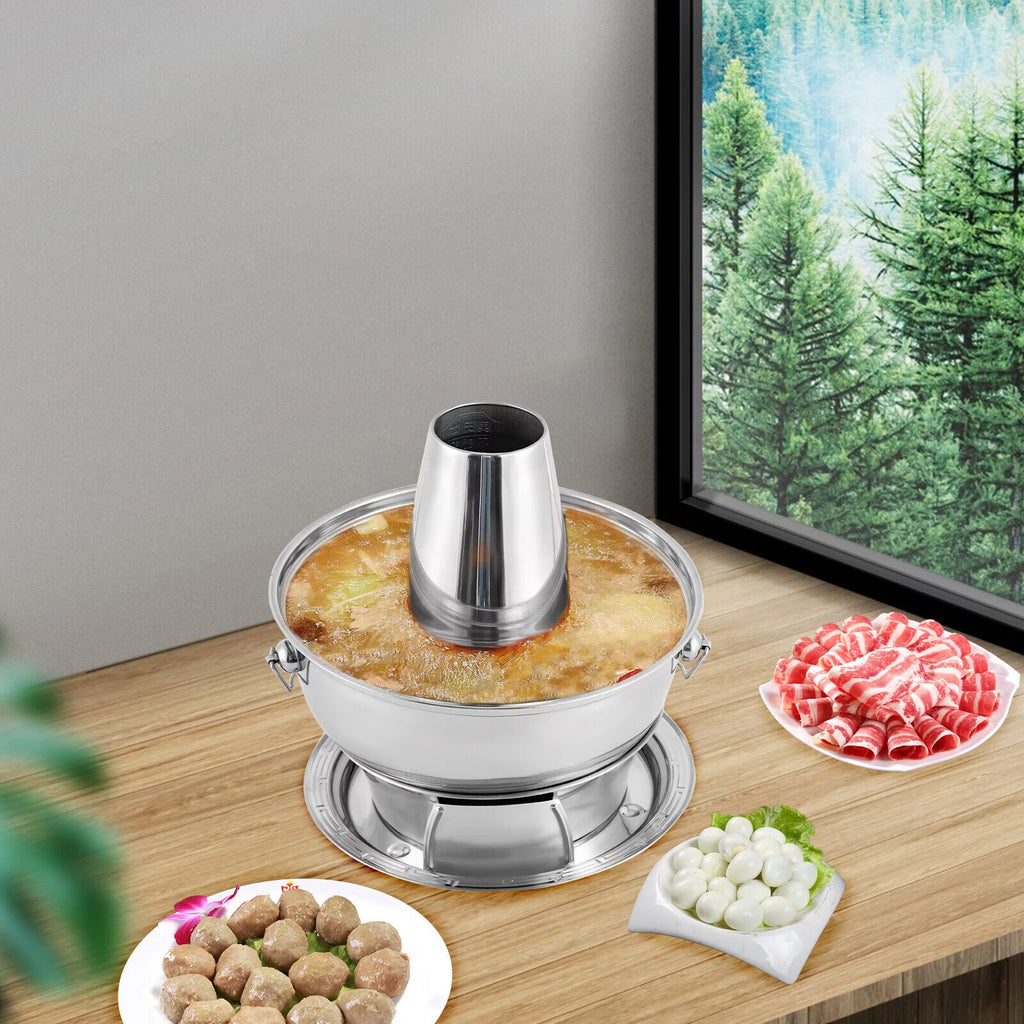 1.9QT/2.3QT Stainless Steel Shabu Hot Pot M7616