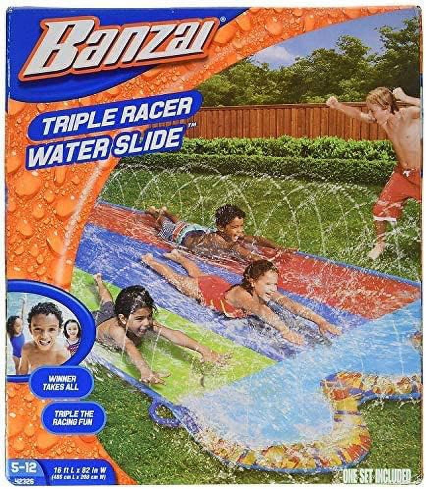 16 Ft Water Slide with 3 Bodyboards M805