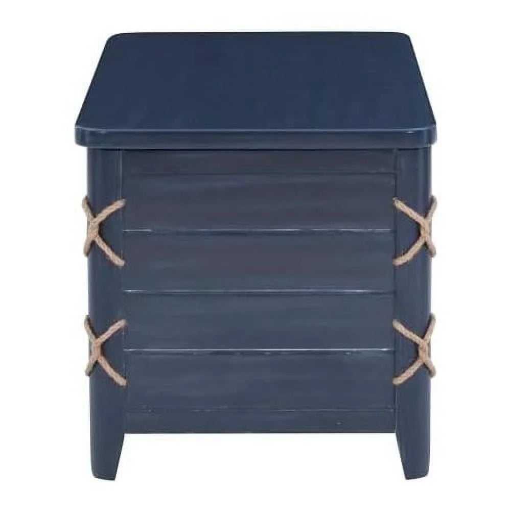 Blue Wood Storage Chest E65012