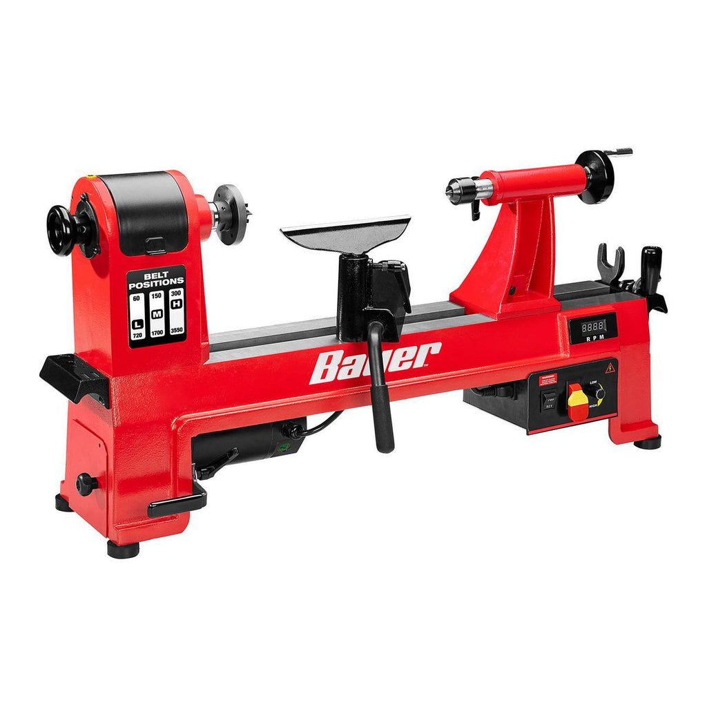 14 in. x 20 in. Electronic Variable-Speed Wood Midi Lathe O8926