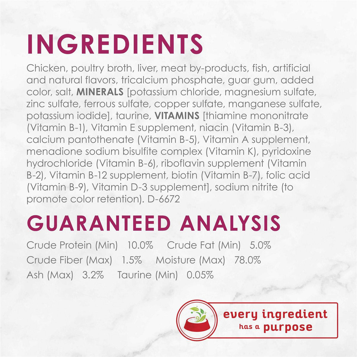 Chicken Pate Wet Cat Food O511