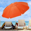 7.5ft Beach Umbrella with Sand Anchor and Carry Bag G46764