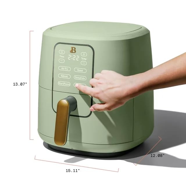 6 Qt Air Fryer with Touch-Activated Display, White K59908