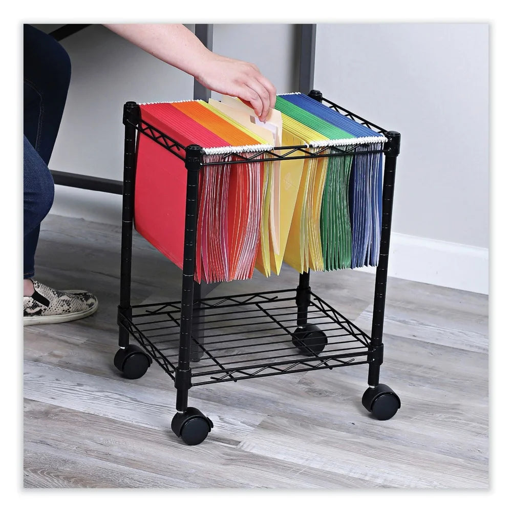 Compact Metal File Cart G95729