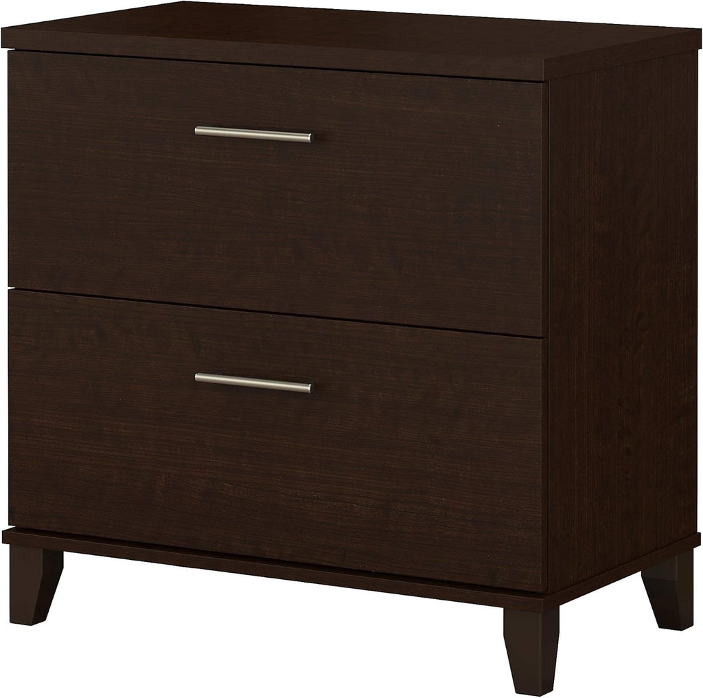 2 Drawer Lateral File Cabinet Mocha Cherry V81824
