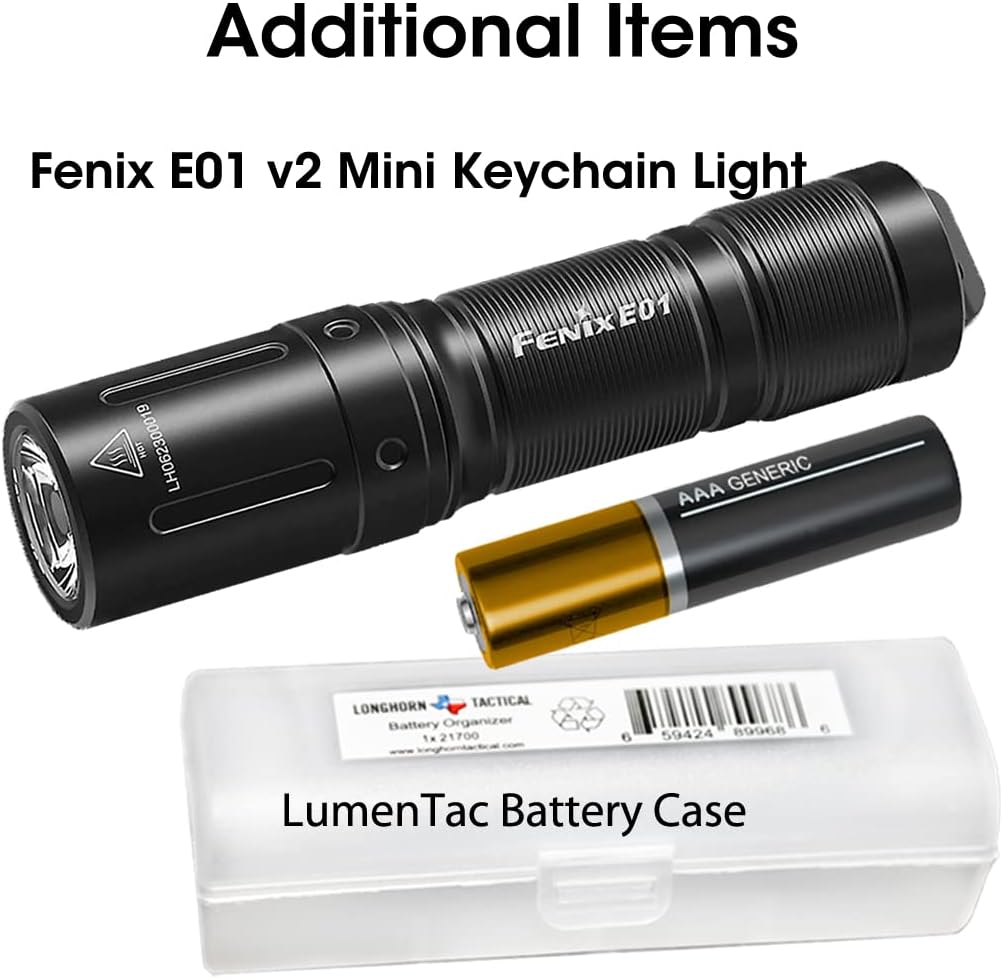 1600 Lumen Rechargeable Flashlight with Pocket Flashlight and Battery Case P204107