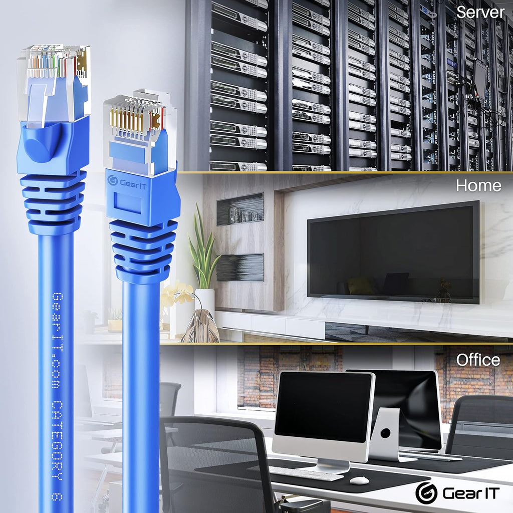 Cat 6 Ethernet Cable 20 ft 10-Pack Blue E234